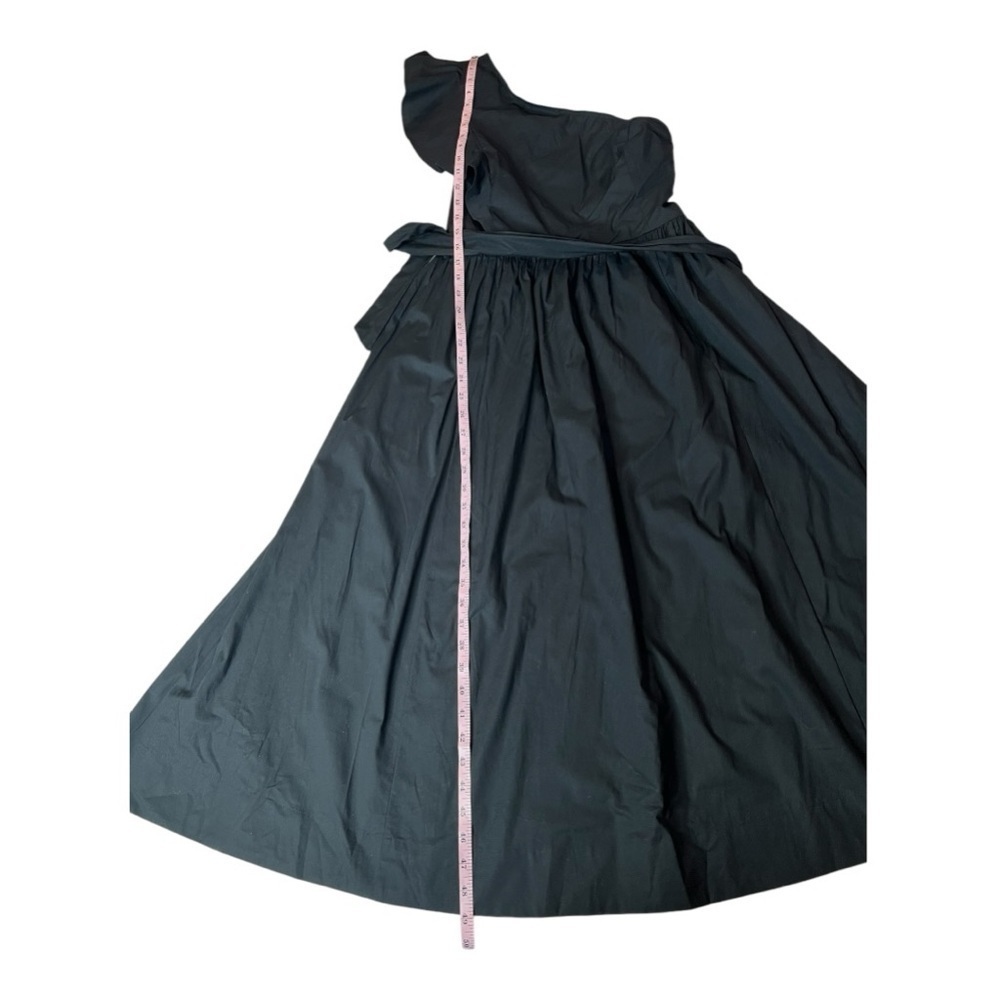 J Crew One Shoulder Cotton Tie Waist Poplin Midi Dress Size 2P & 14 Style CA430 - Picture 13 of 16